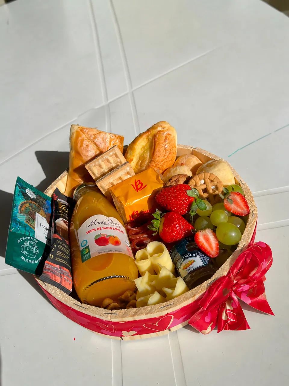 Cesta de café da manhã 