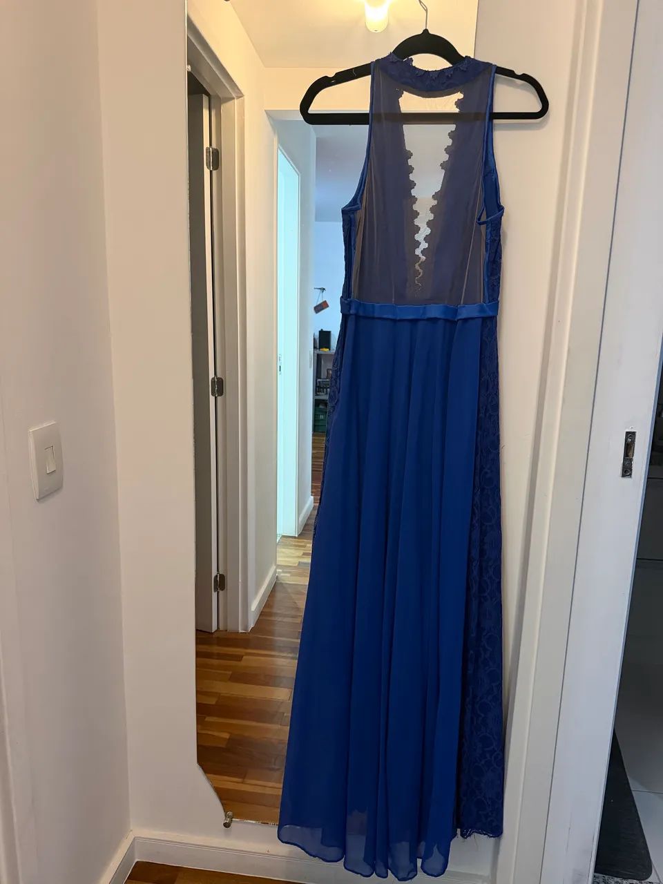 Vestido de festa azul - renda/tule  - Foto 3