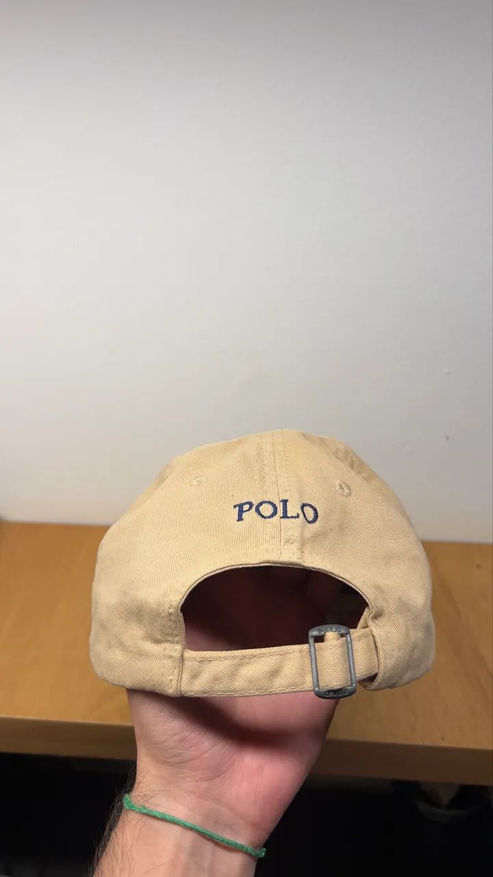 boné polo ralph lauren bege original  - Foto 2