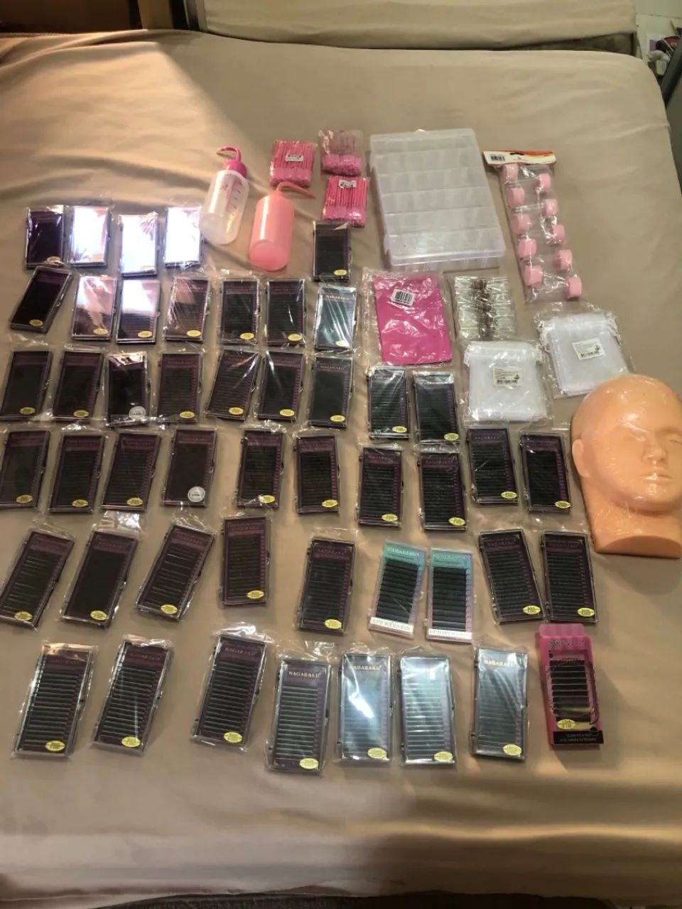 Kit completo de extensão de cílios 