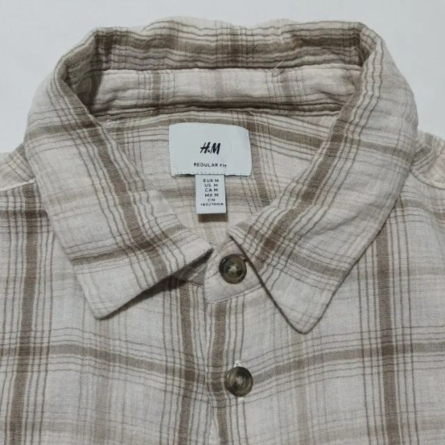 Camisa H&M Regular Fit Manga Longa - Foto 3