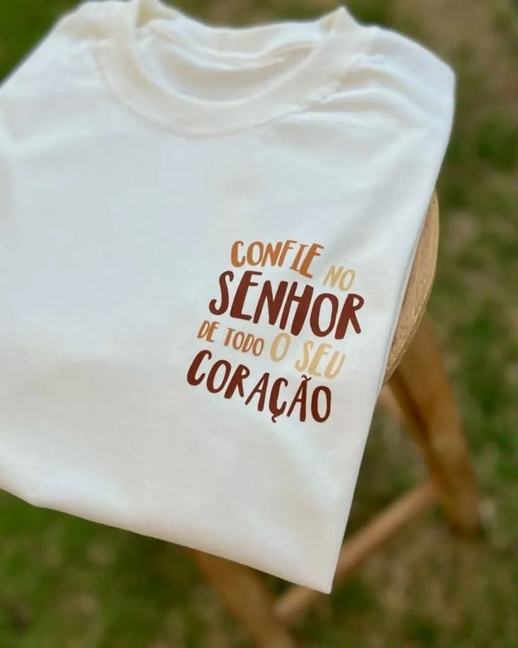 Camiseta com frase evangélica  - Foto 3