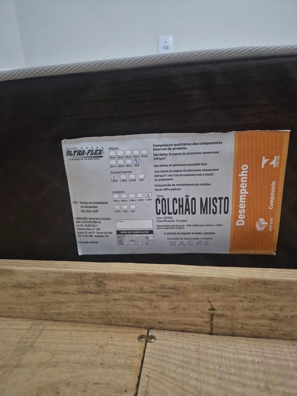 Cama em l com colchão  Queen de 31 centímetros  - Foto 4