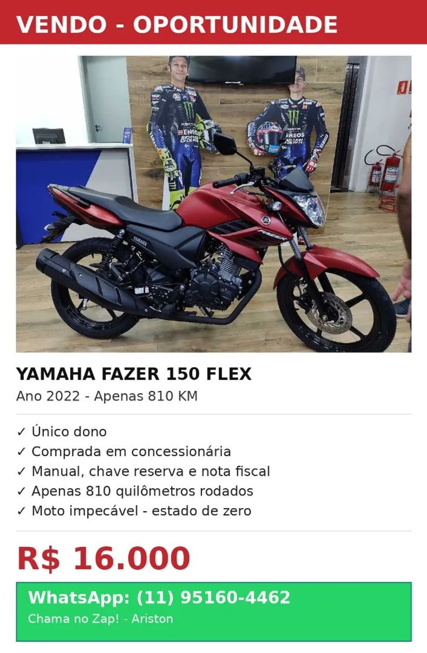 Fazer 150 - Foto 2