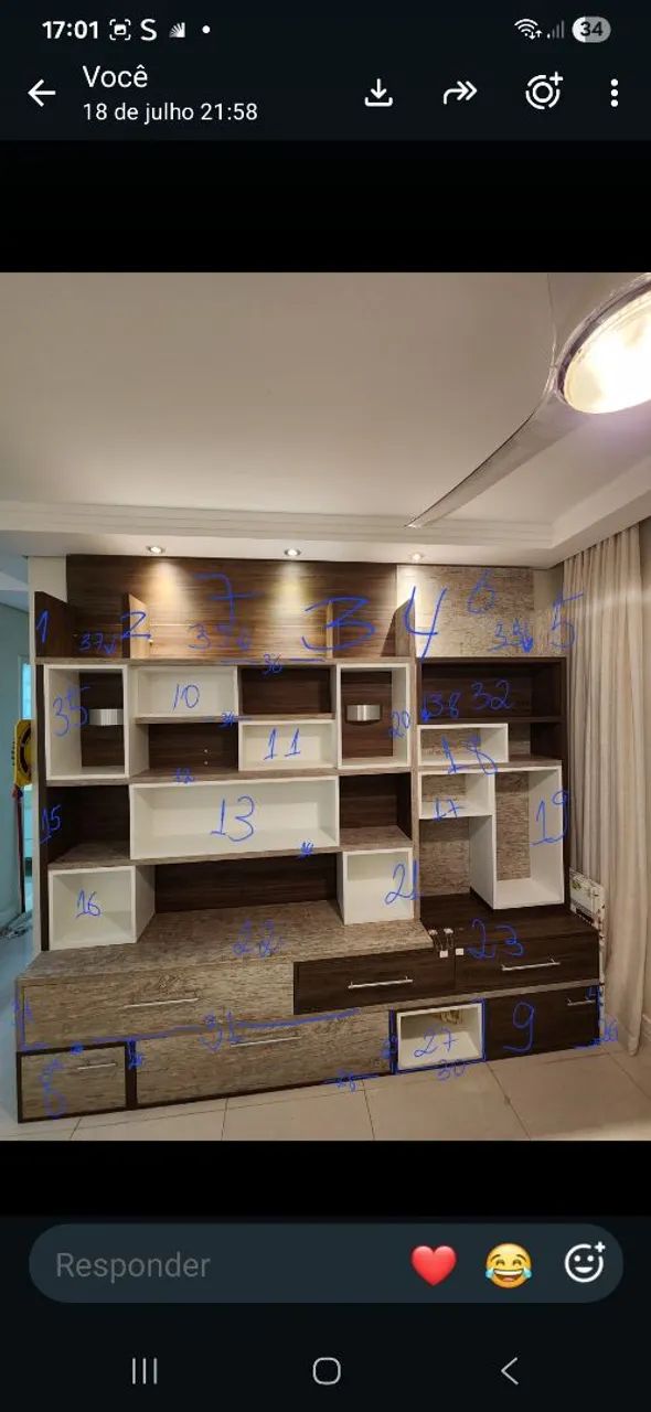 Estante para livros com nichos - Foto 2