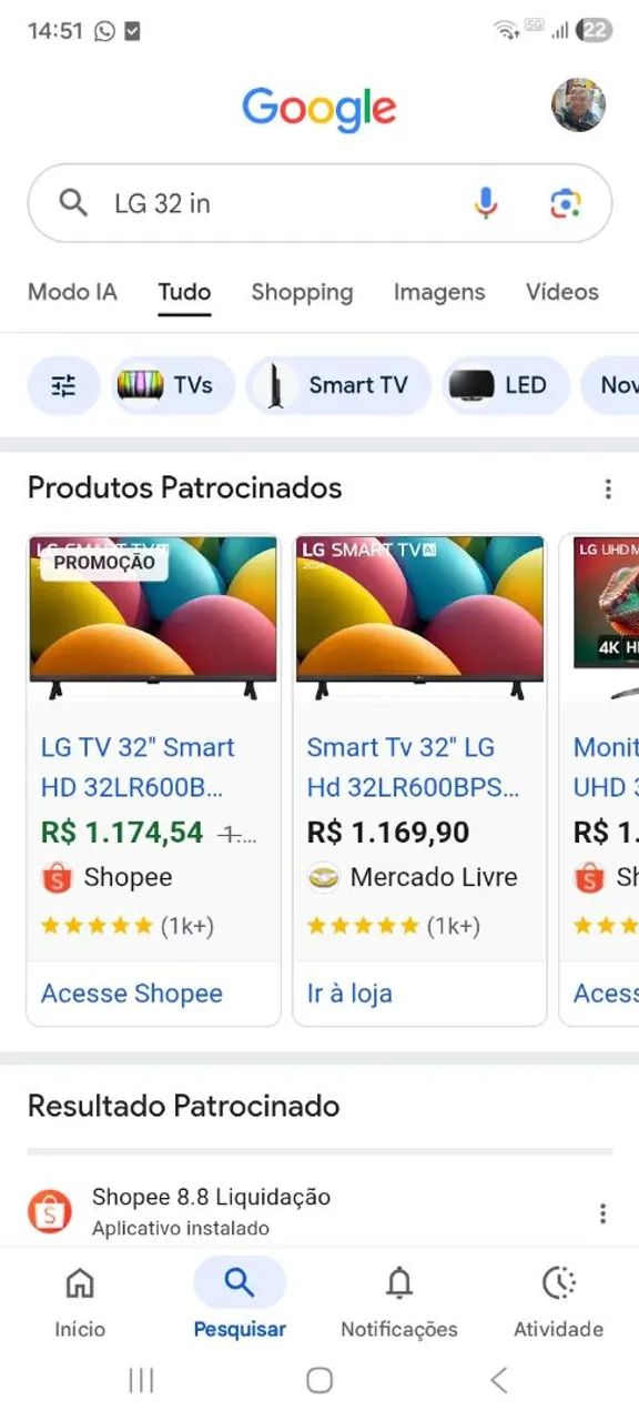 TV LG tela 32 polegadas *  - Foto 3