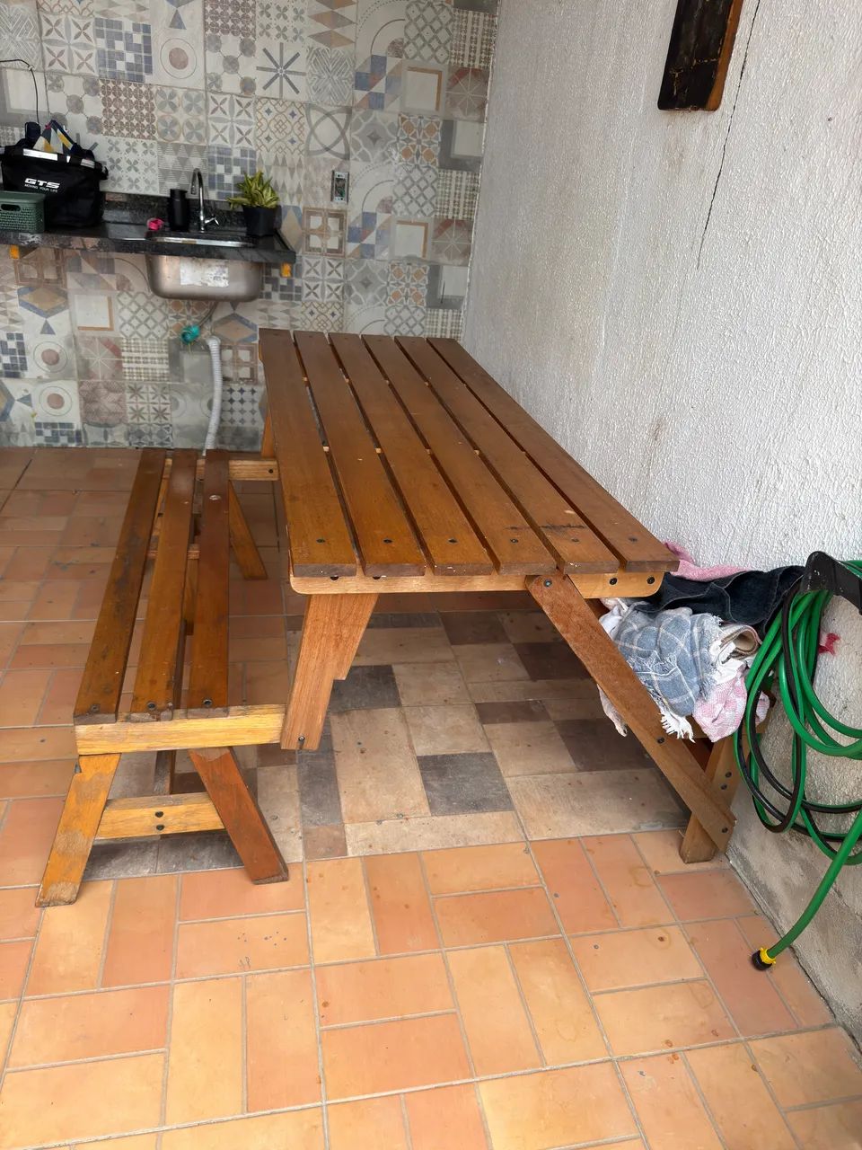 Mesa vira banco gourmet 