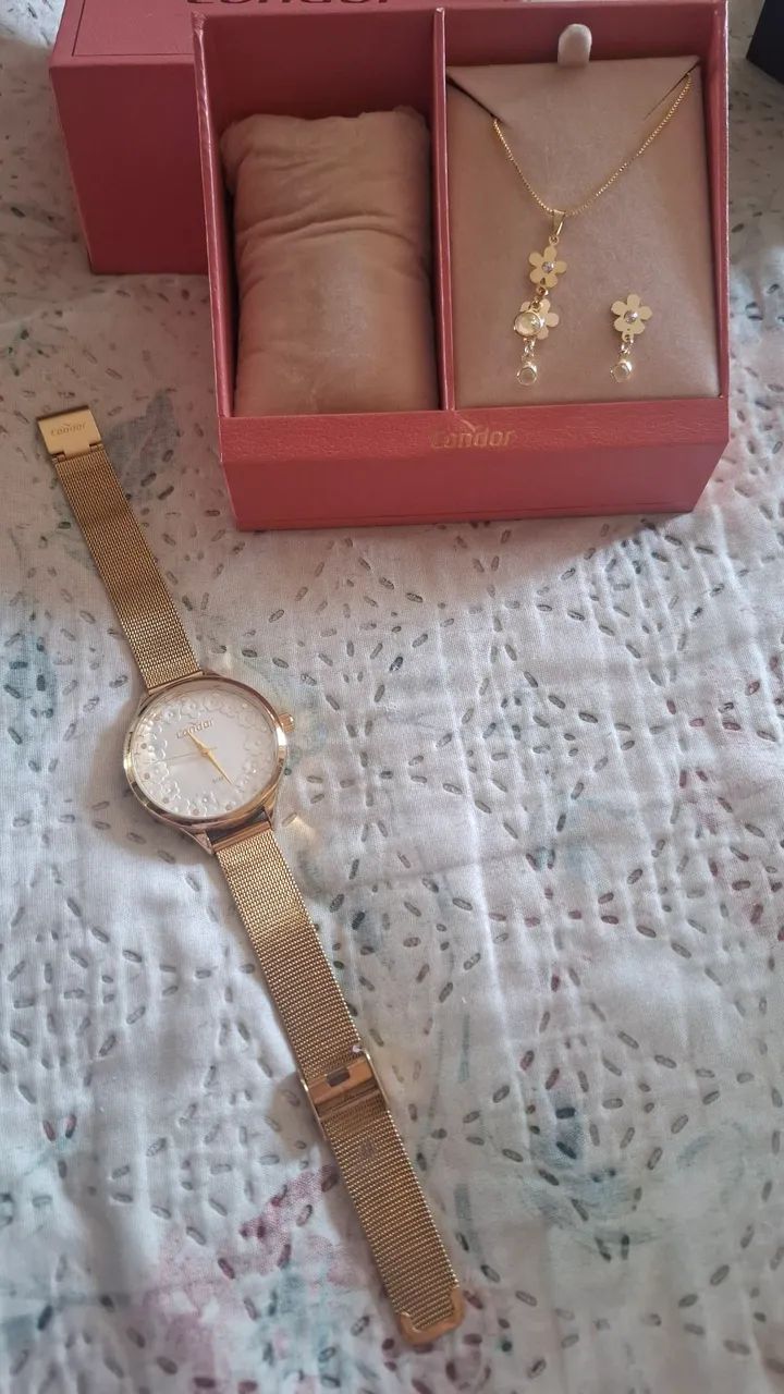Relógio dourado - Foto 4