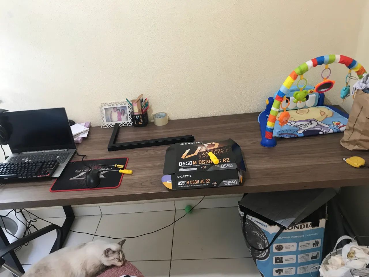 Mesa Para Escritório Diretor 1,90m Kappesberg Carvalho - Foto 6