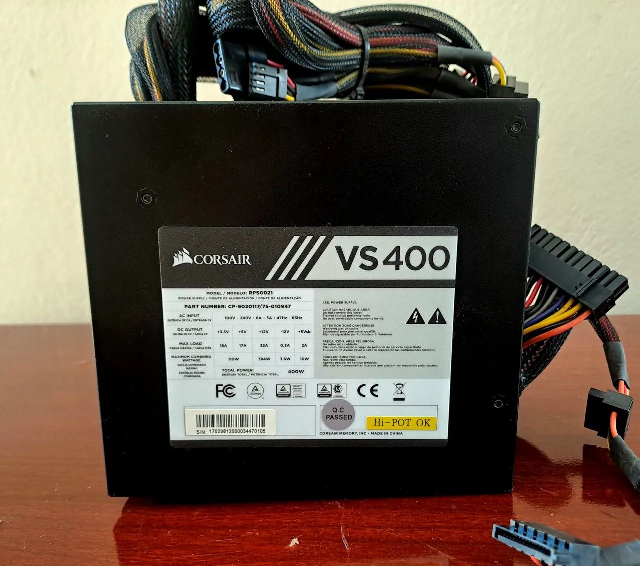 Fonte Corsair Vs400 400w black - Foto 3