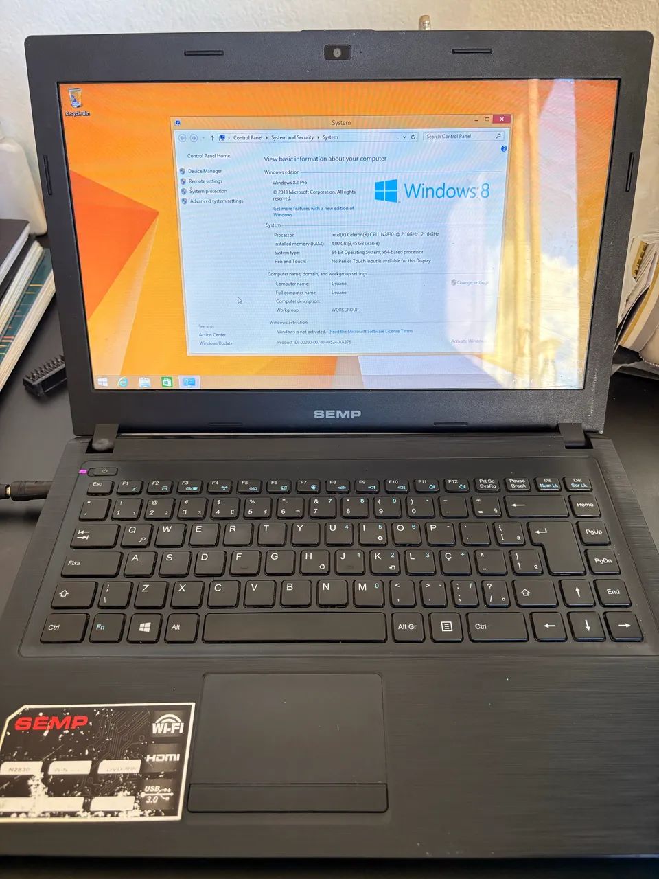 Notebook semp