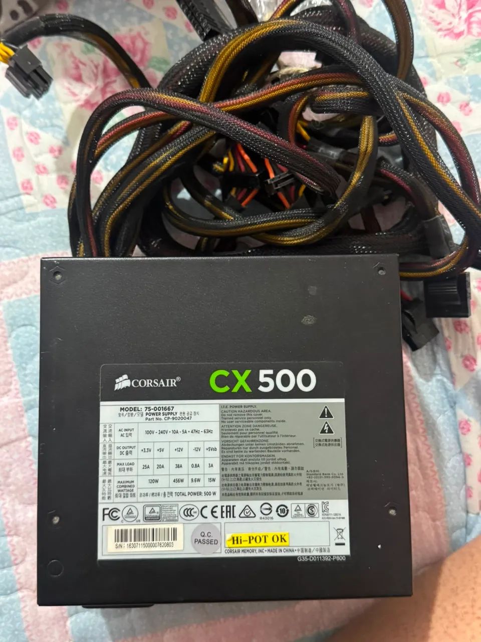 Fonte Corsair cx 500W - Foto 3