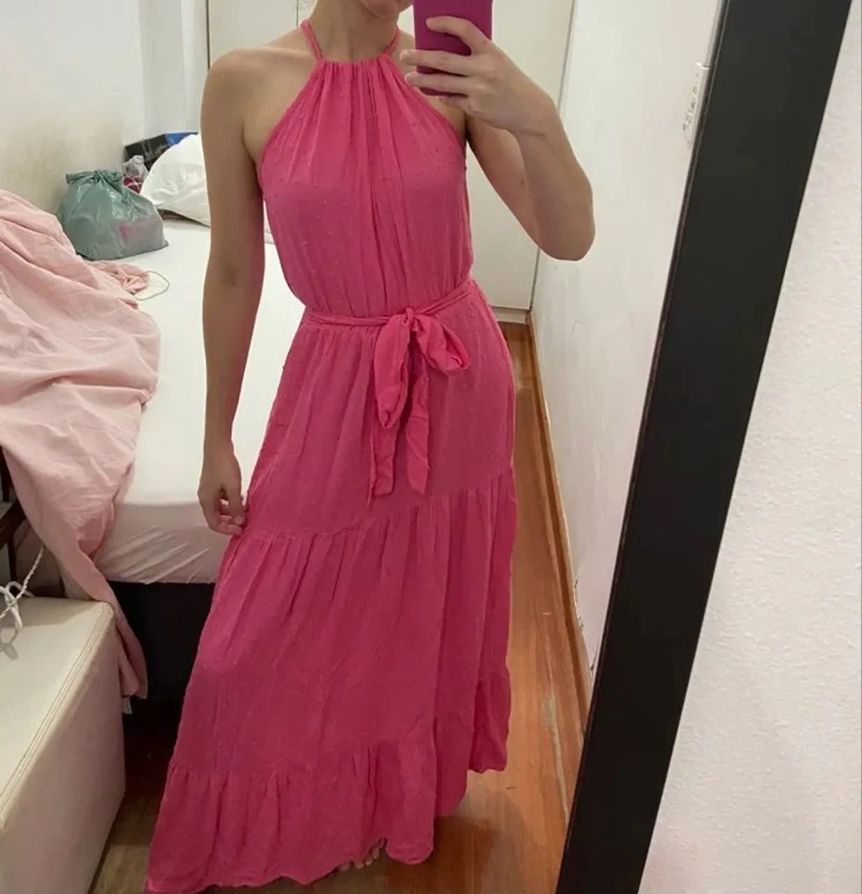 Vestido longa rosa - Foto 4