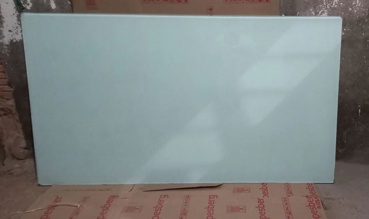 Mesa tampo de vidro grosso