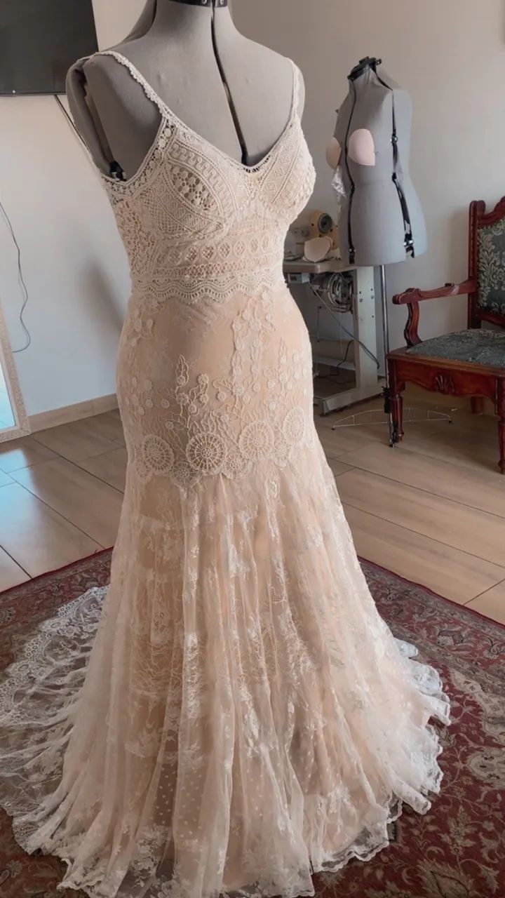 Vestido de noiva boho chic 