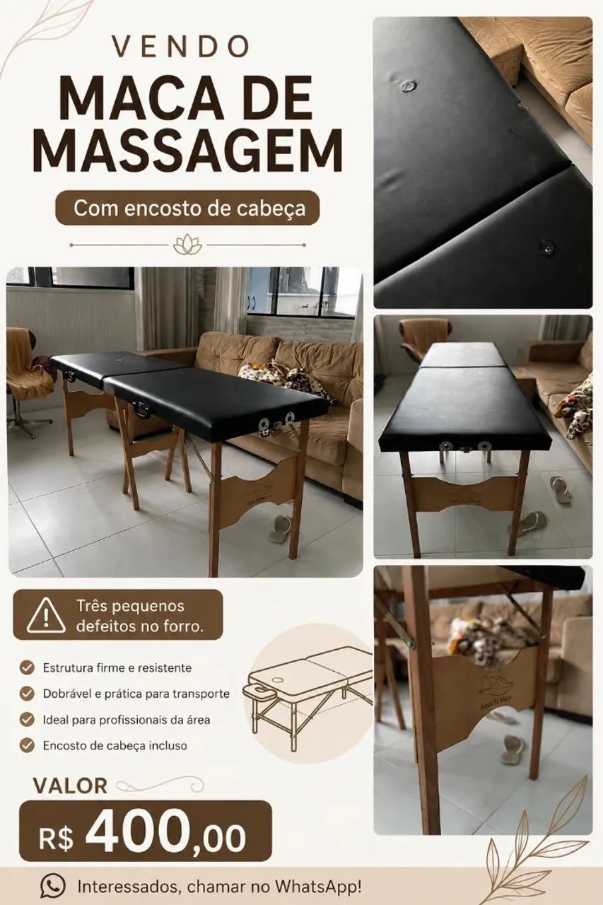 Vendo Maca para massagem