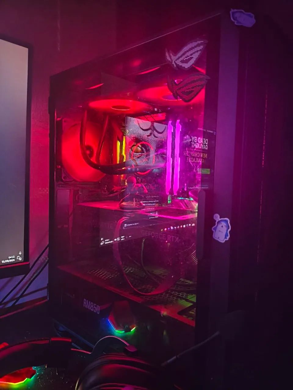 Pc gamer, com tudo incluso, mesa e cadeira gamer