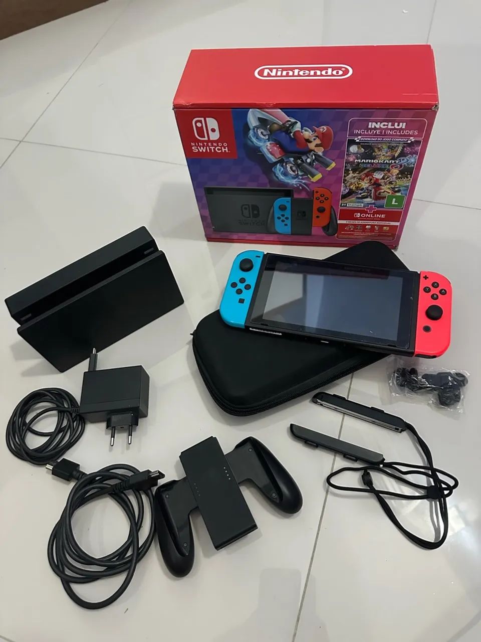 Console Nintendo switch com acessórios e case  - Foto 3