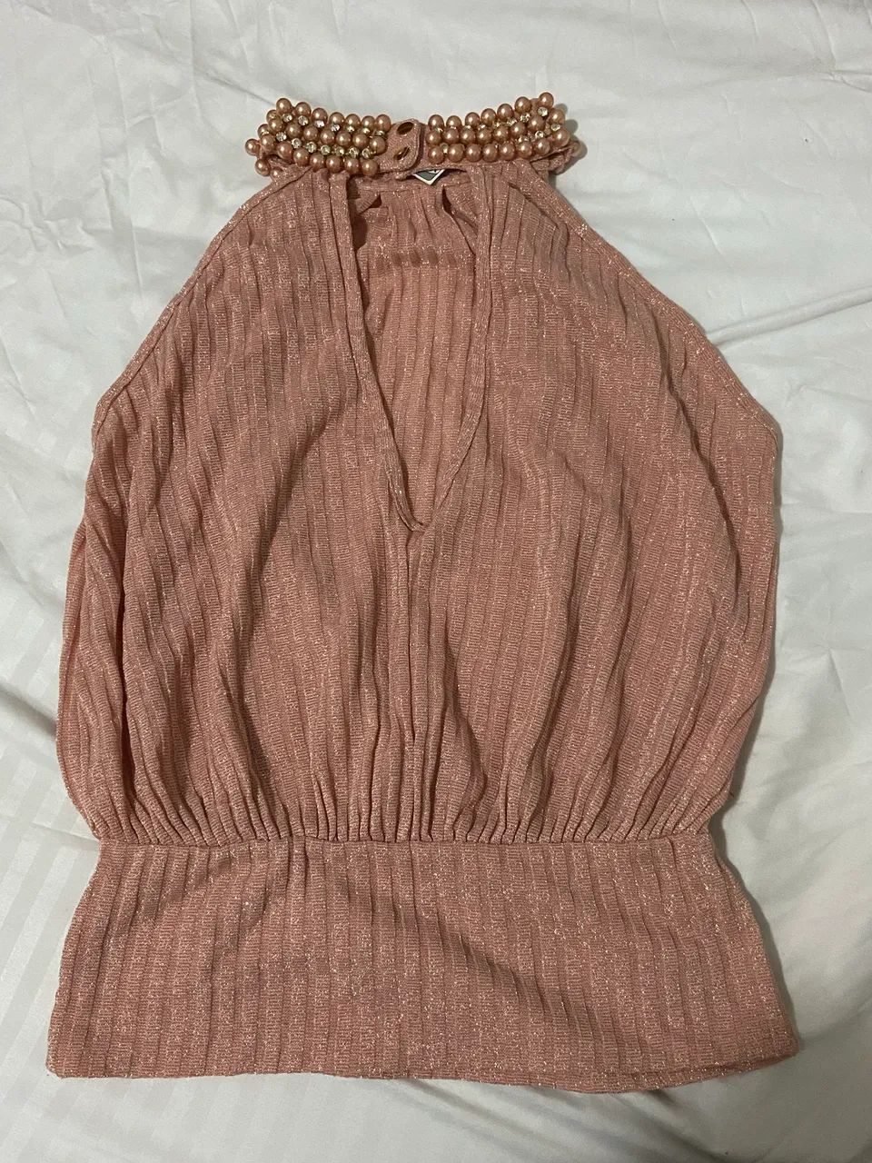 Blusa Rose com Pérolas - Foto 2