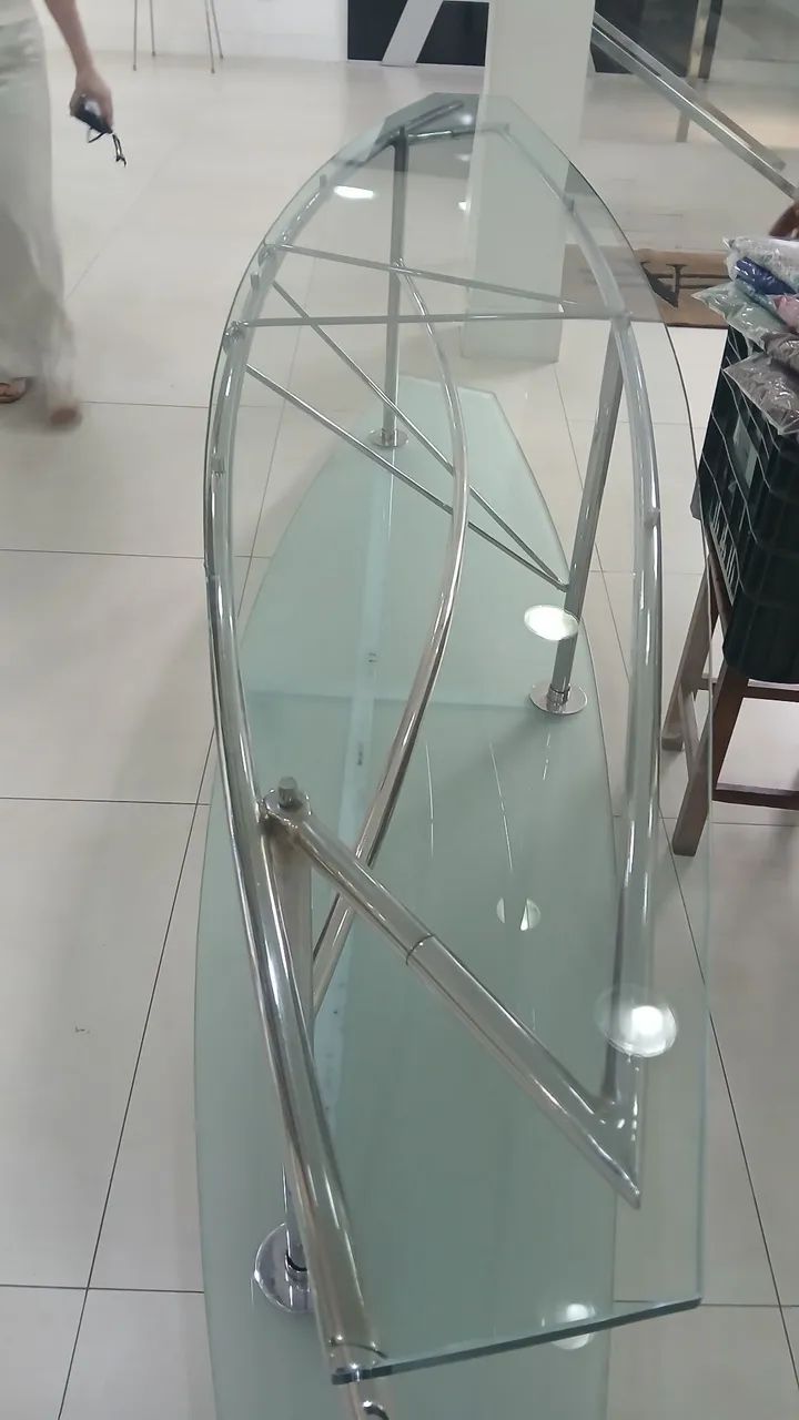 Mesa de vidro para loja 