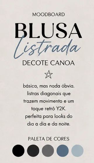 Blusa Manga Longa Listrada com Decote Canoa - Foto 2