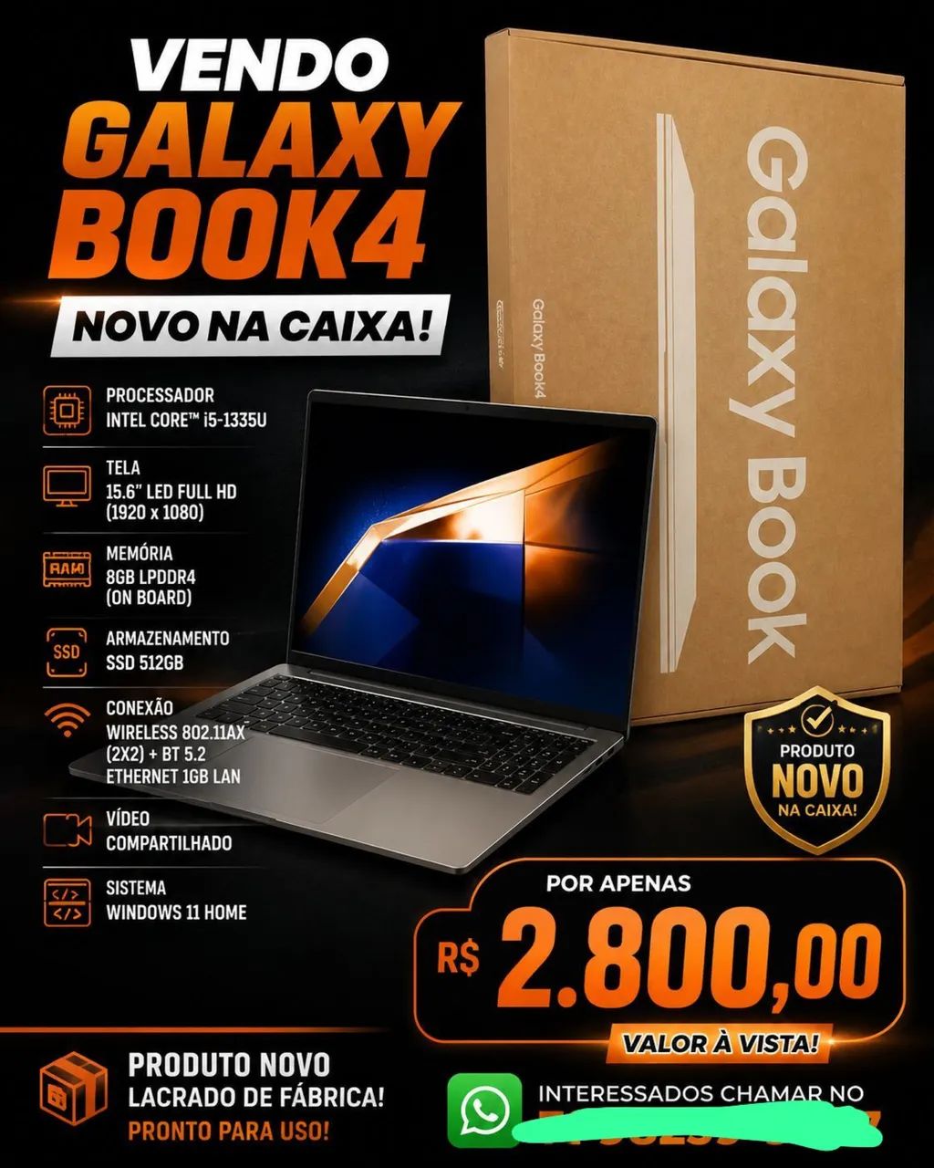 Vendo notebook Samsung 
