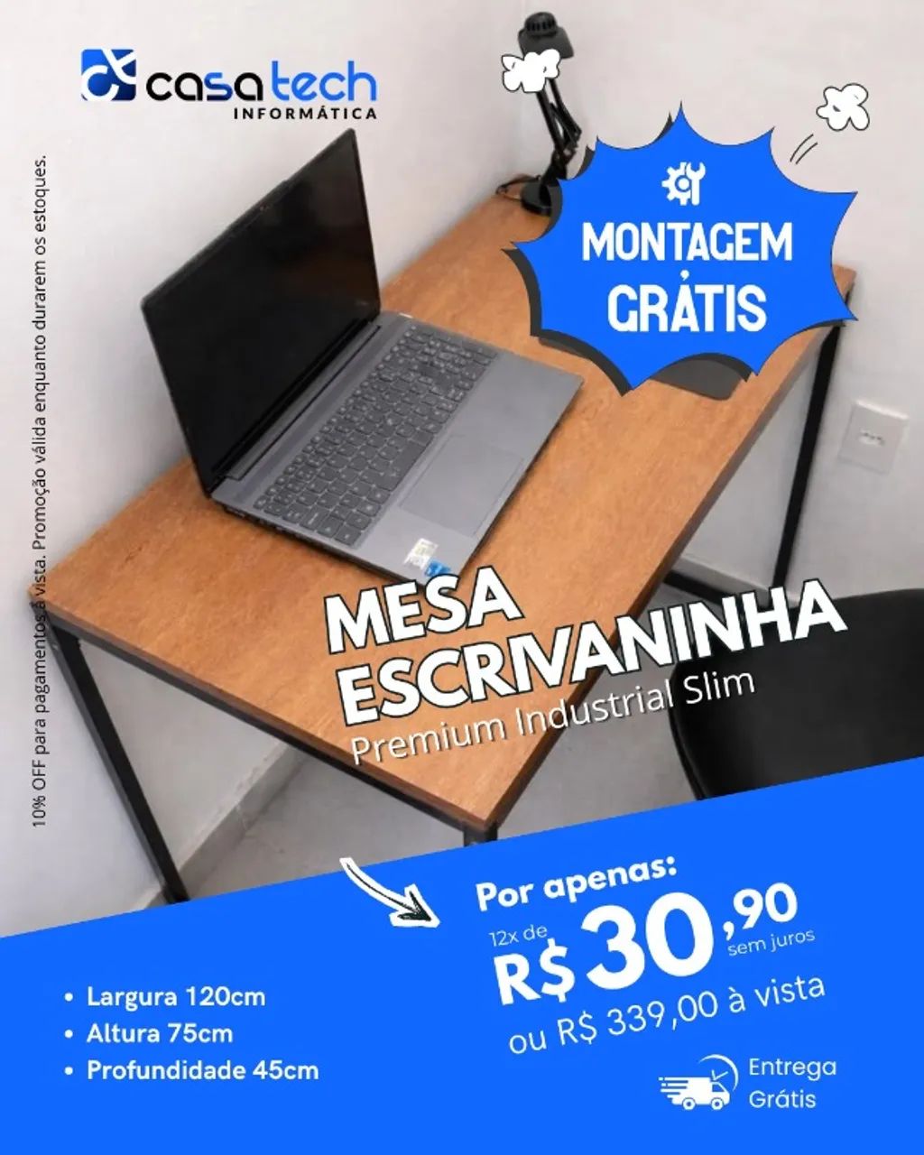 Mesa para escritório em Belém - Foto 2