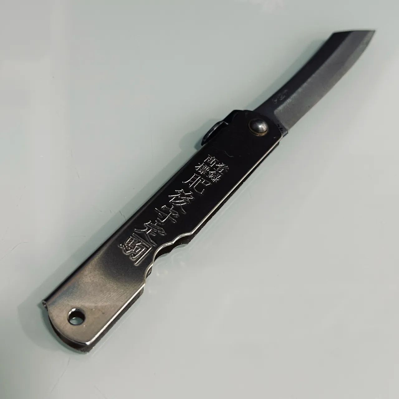 Canivete Faca Higonokami Prateada 17cm Japonesa - Foto 2