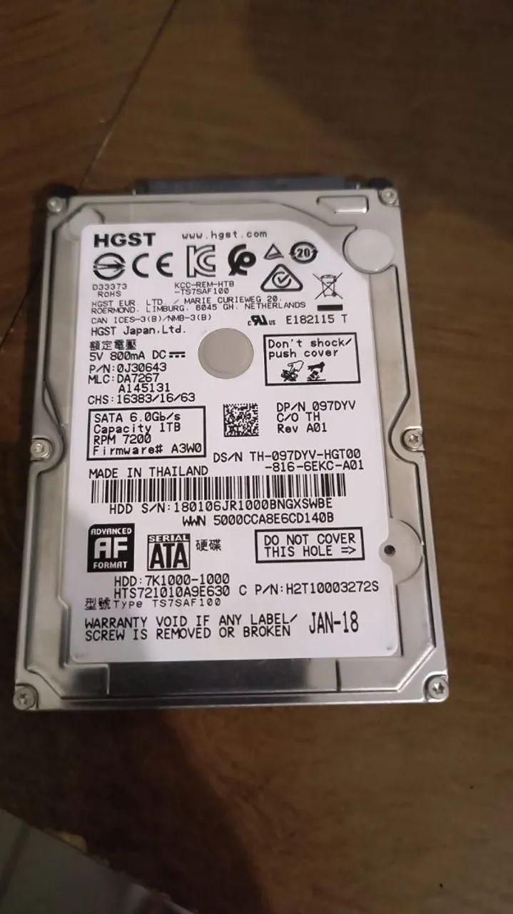 HD 1TB HGST & HD 500GB Seagate 