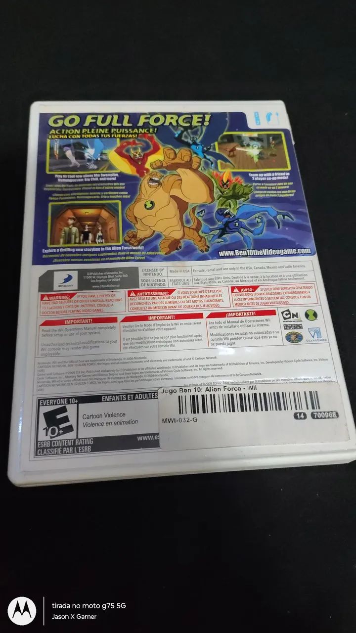 Jogo Ben 10 Alien Force Wii - Foto 2
