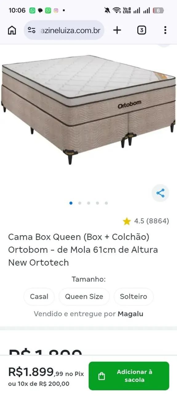 Cama QUEEN Uasada