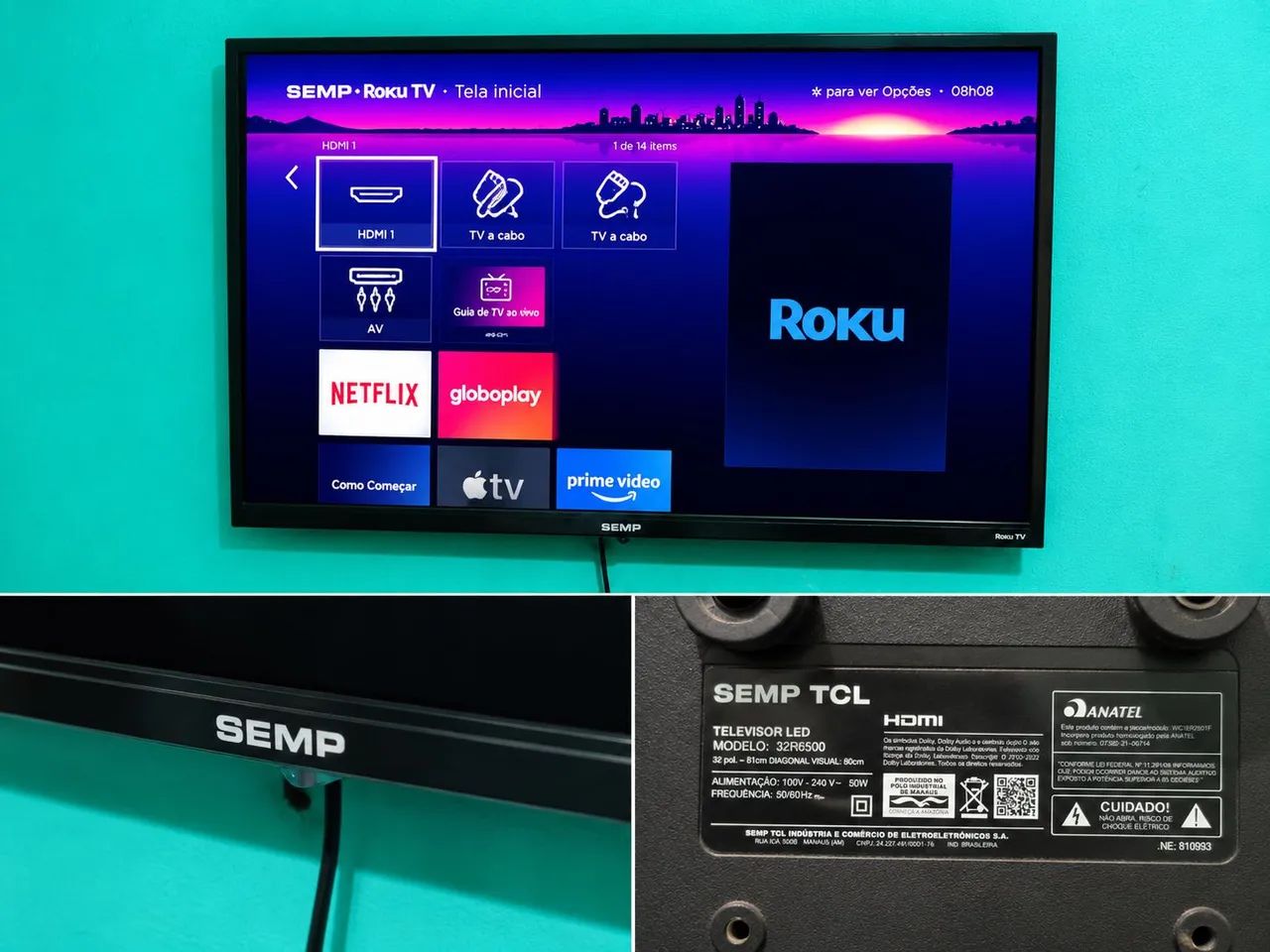 TV Semp Smart 32 / Roku TV  - Foto 2