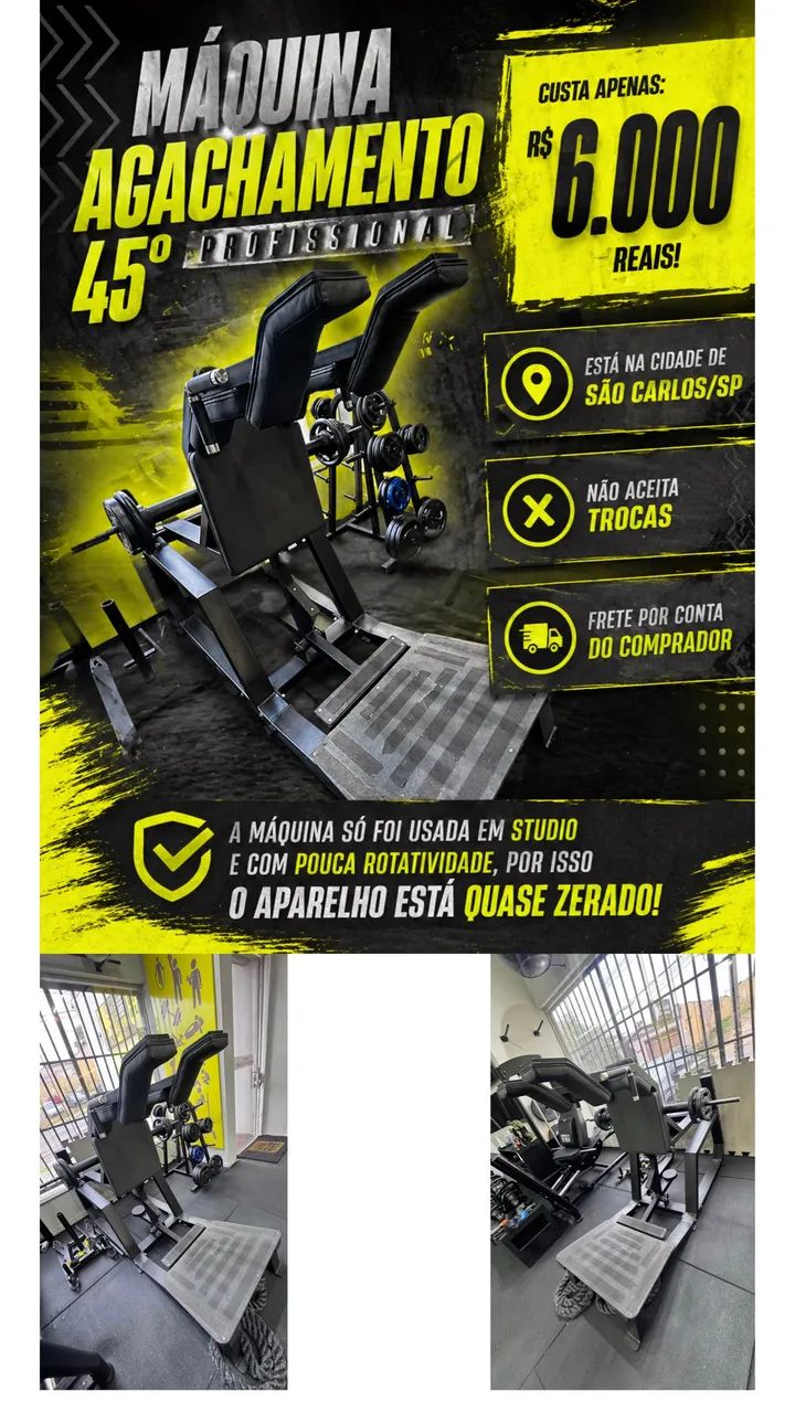 Hack machine - Academia e Exercícios - Parque Faber Castell I, São ...