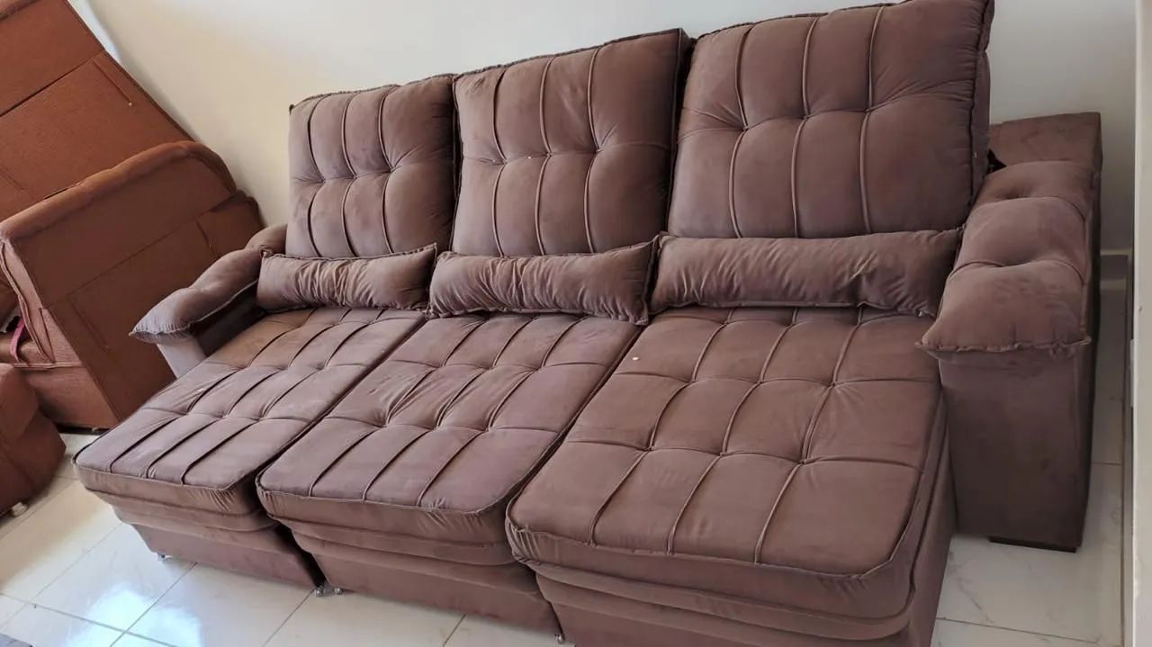 Sofá retrátil reclinável 2.90 na promoção  - Foto 3