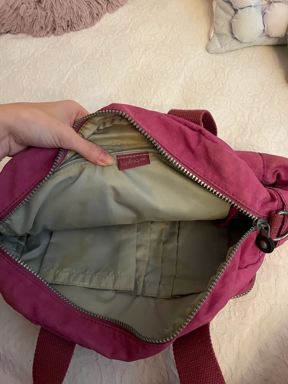 Bolsa Kipling rosa  - Foto 4