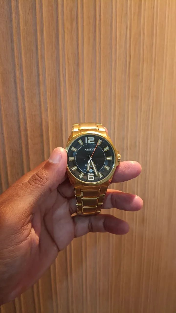 Relógio Orient Masculino Dourado
