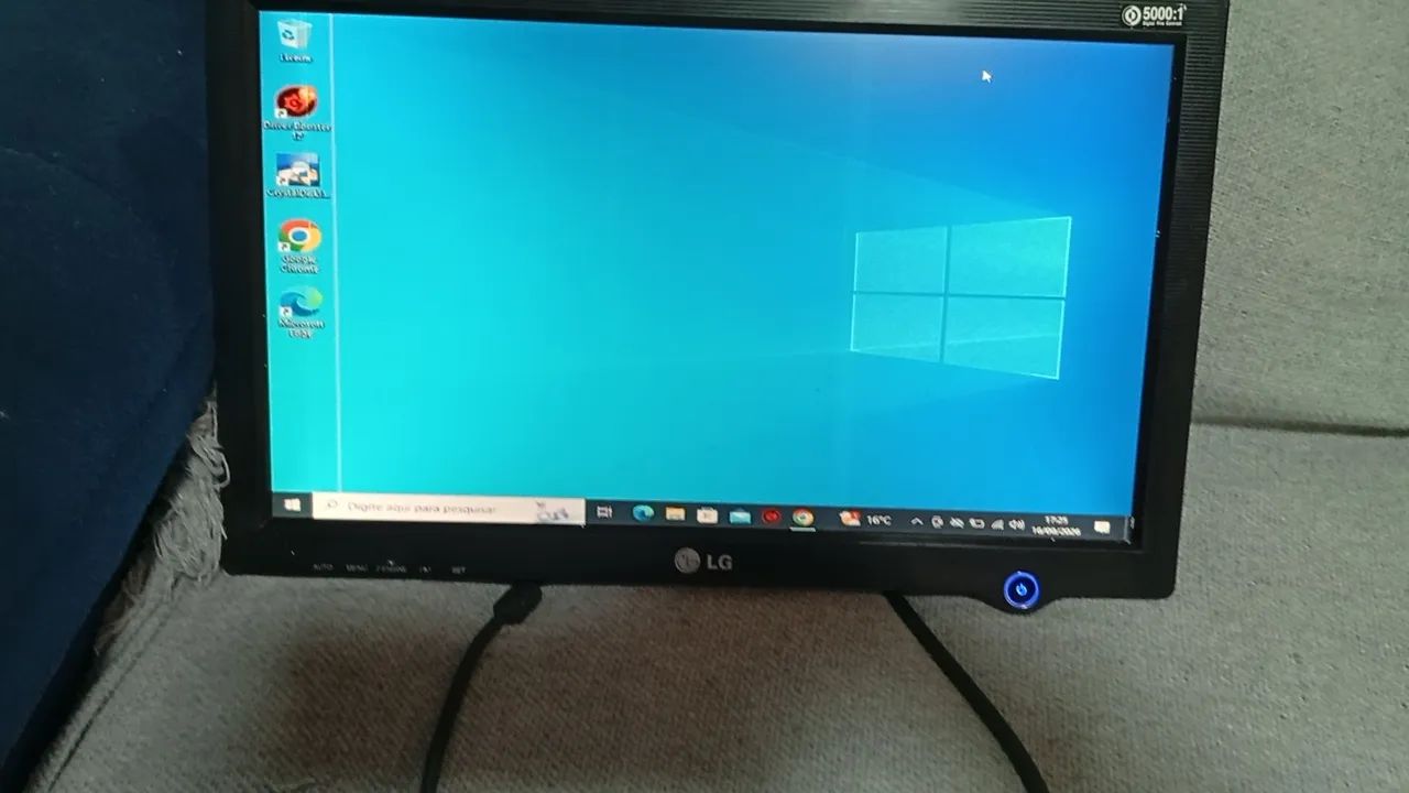 Monitor 17 polegadas LG sem cabos retirar valo velho zsul  - Foto 5