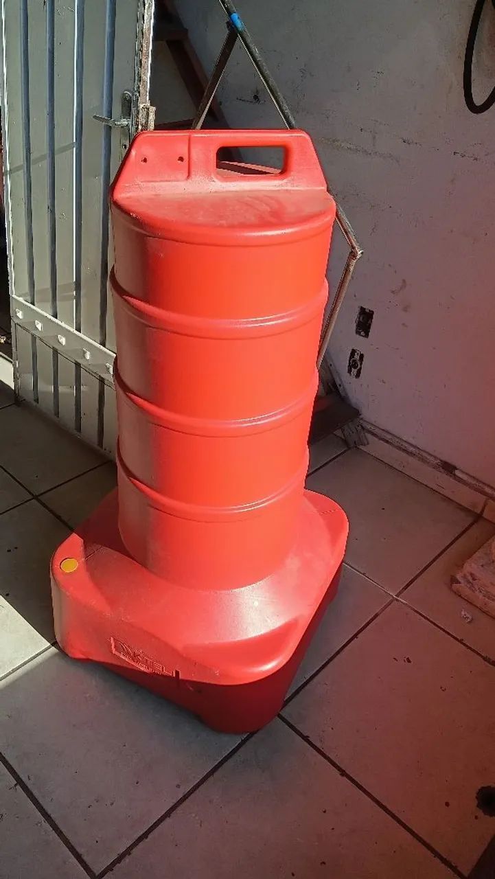 Cone de sinalização barril  - Foto 2
