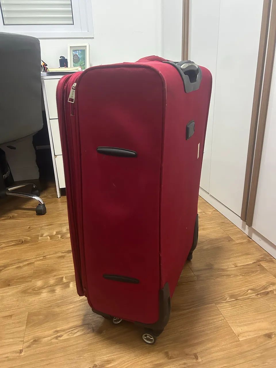 Mala 32kg 75x50x30 vermelha - Foto 3
