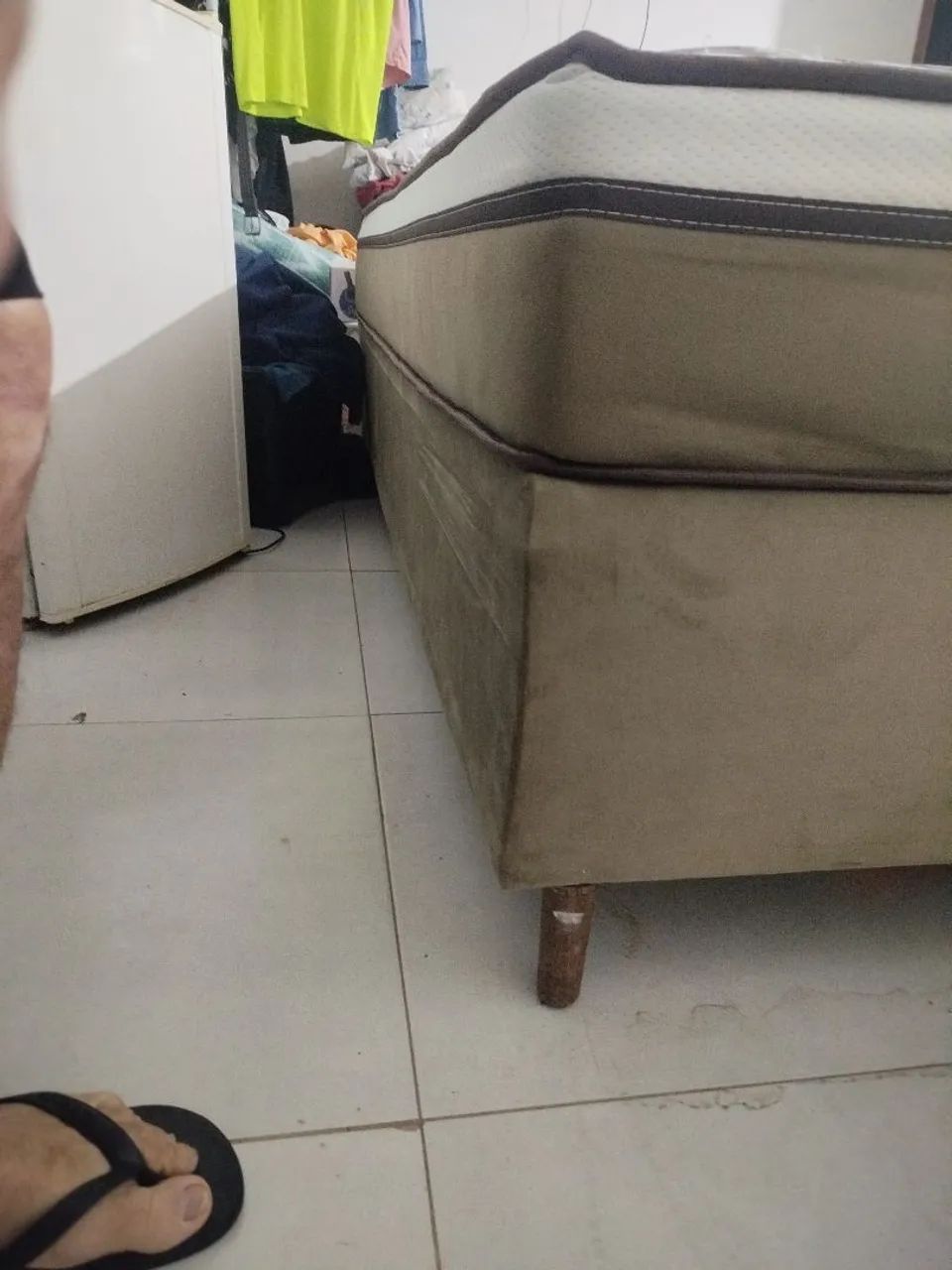 Oportunidade cama box com colchão de molas ensacadas com pouco uso semi nova * - Foto 5