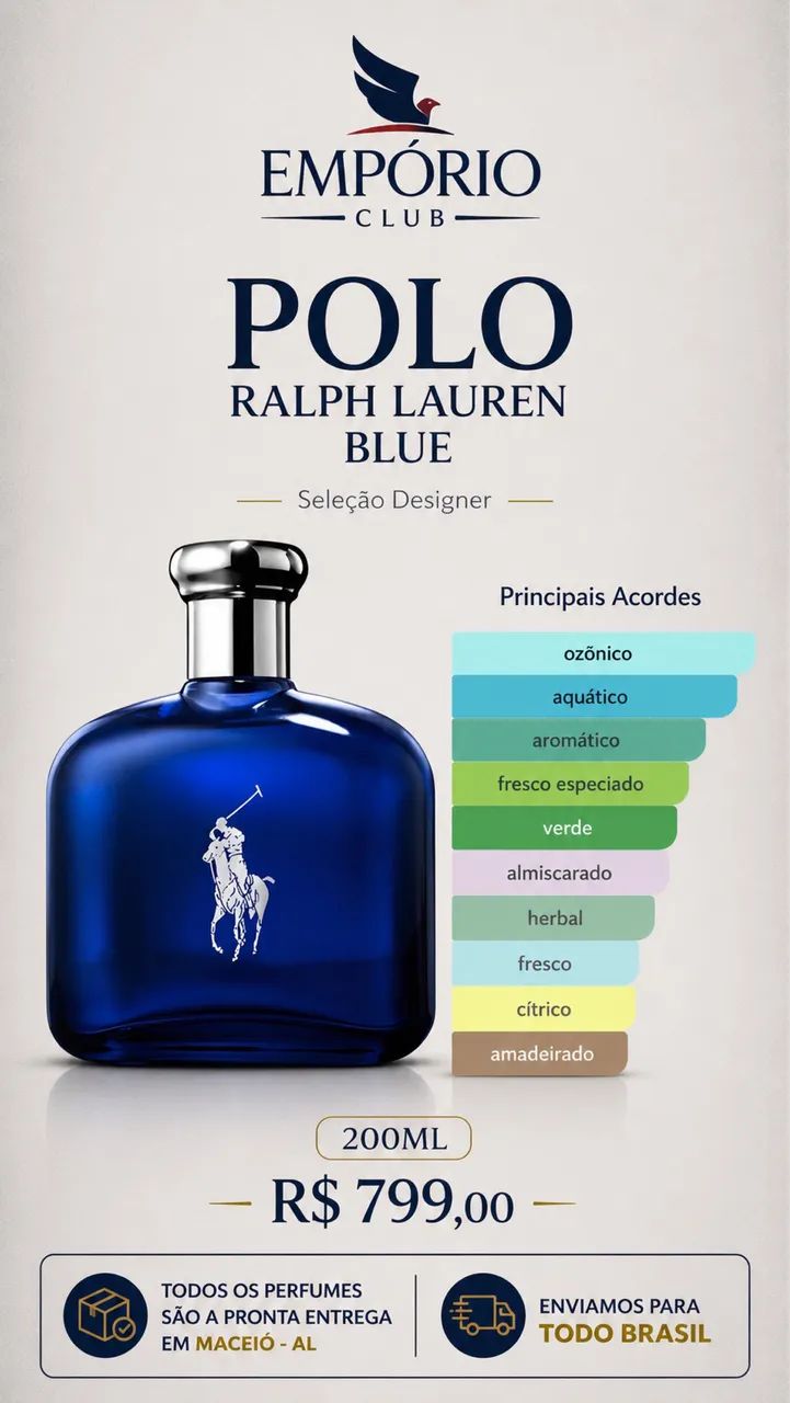 Perfume POLO BLUE 200ml - Foto 2
