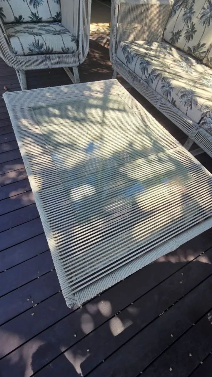 conjunto de sofá e poltronas para área externa - Foto 4