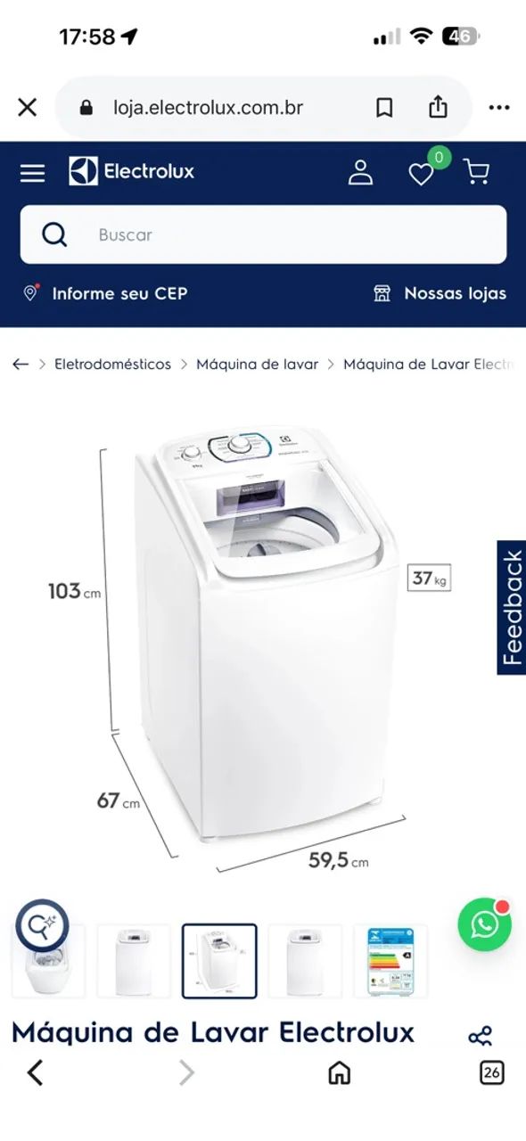 Máquina de lavar eletrolux - Foto 5