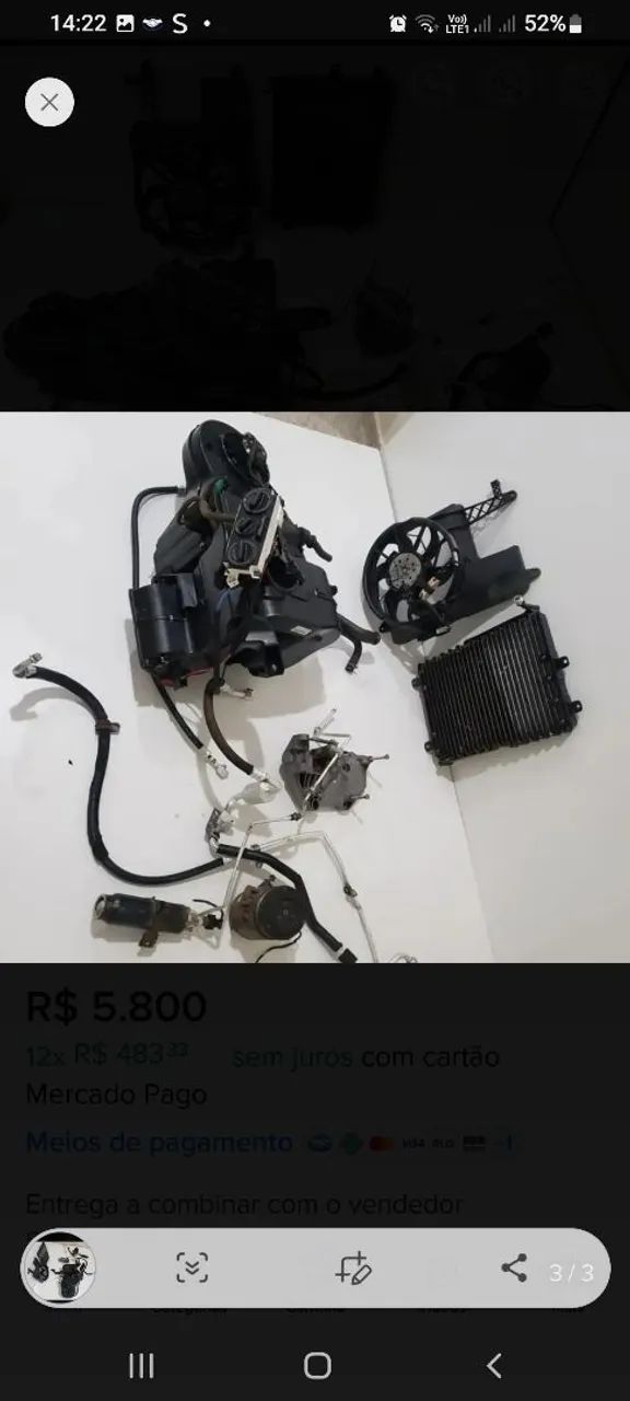 Vende-se ar condicionado do gol g4.1.0.