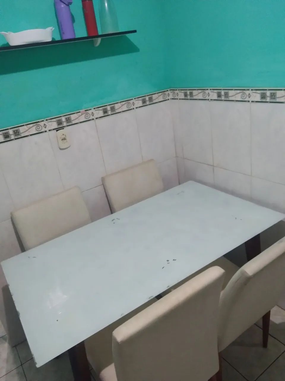 Vendo mesa c/ 6 cadeiras ! Vale a pena conferir. - Foto 2