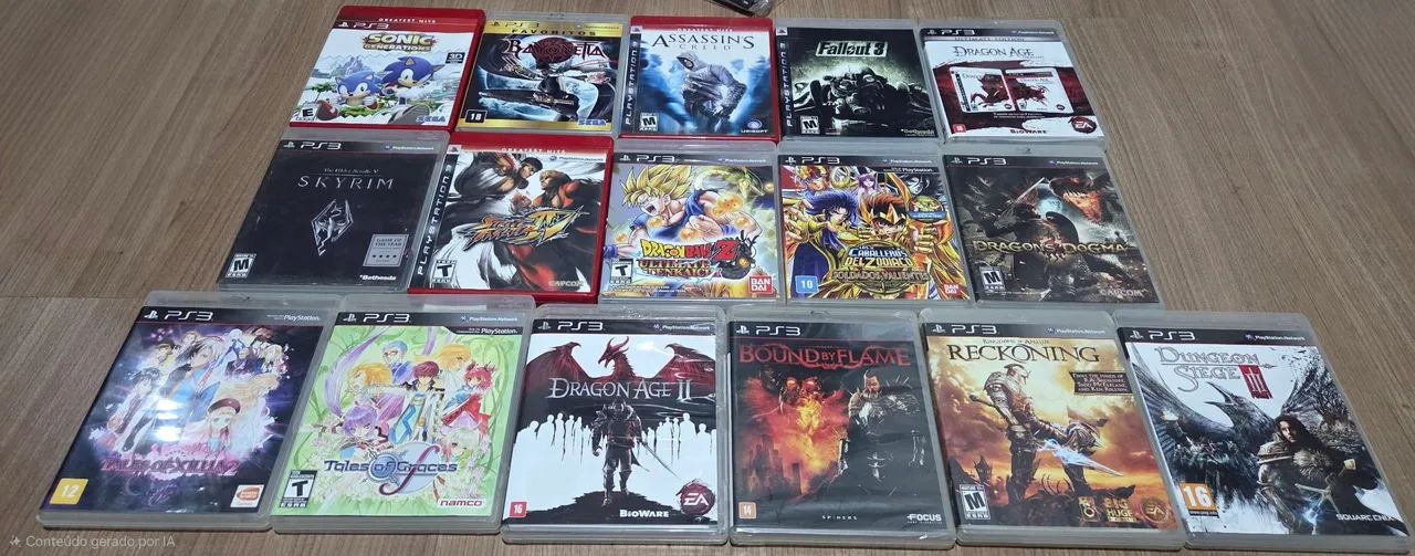 Lote jogos playstation 3 ps3