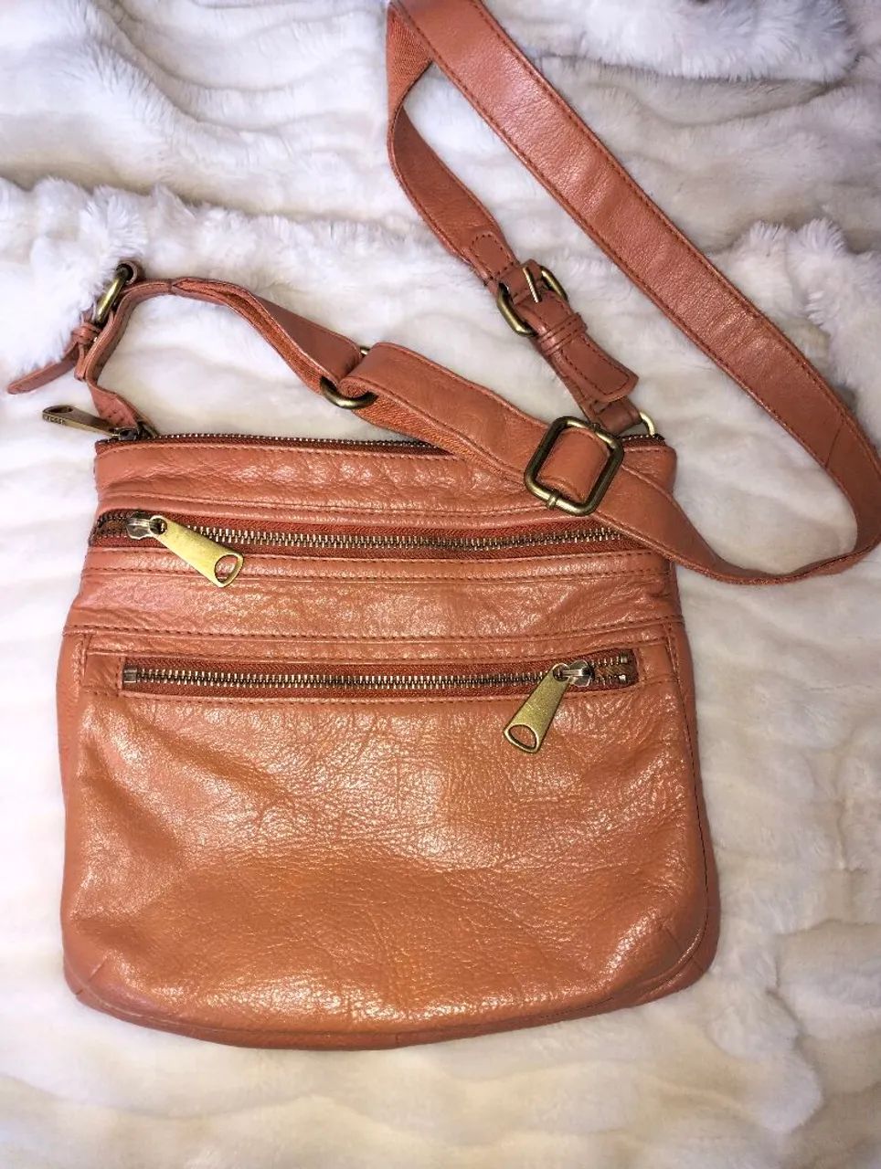 Bolsa de couro legítimo Fossil - Foto 2