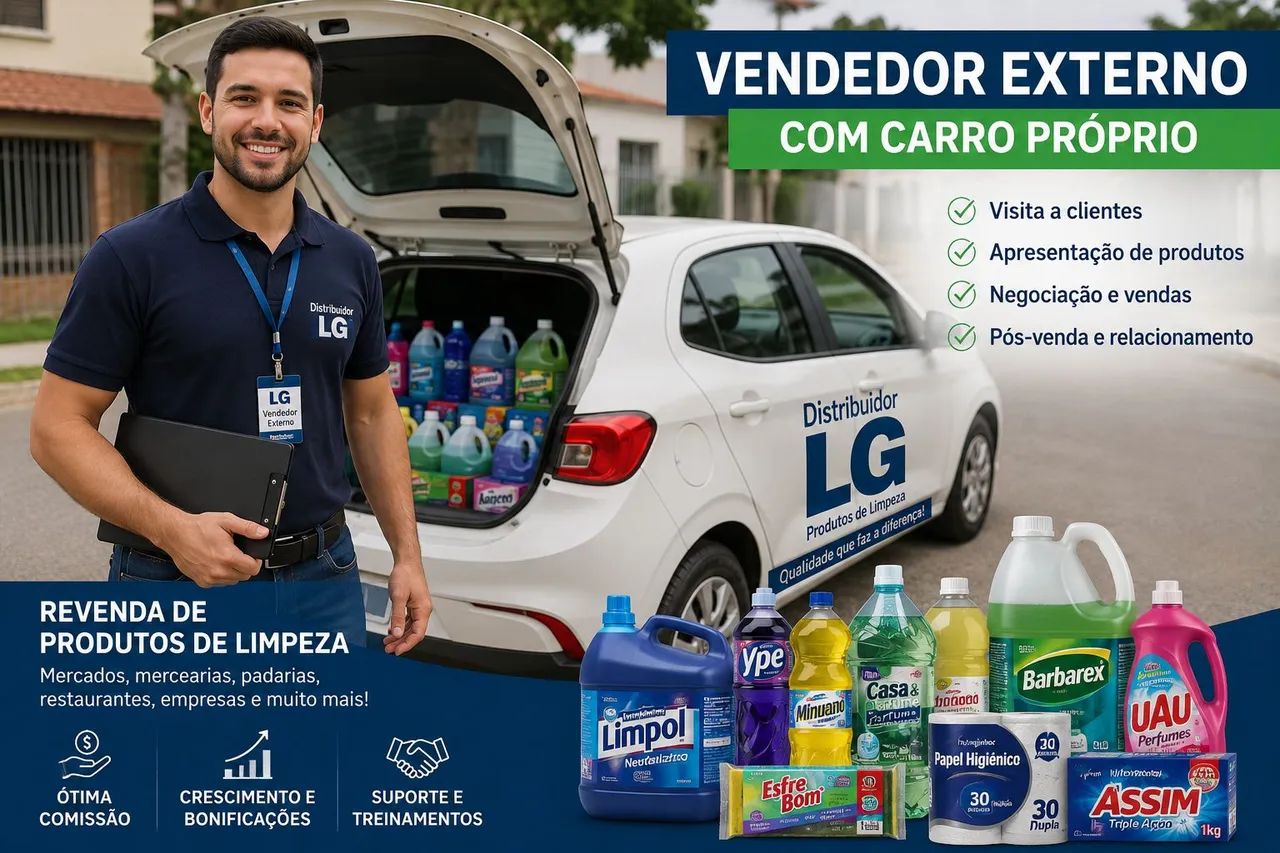 Vendedor Externo com Carro 