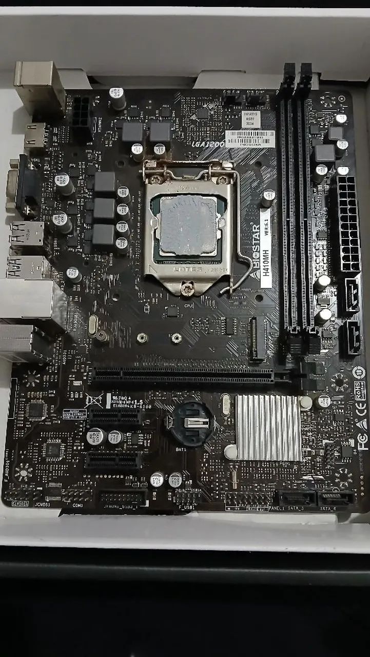 Placa mãe h410mh + i3 10100F