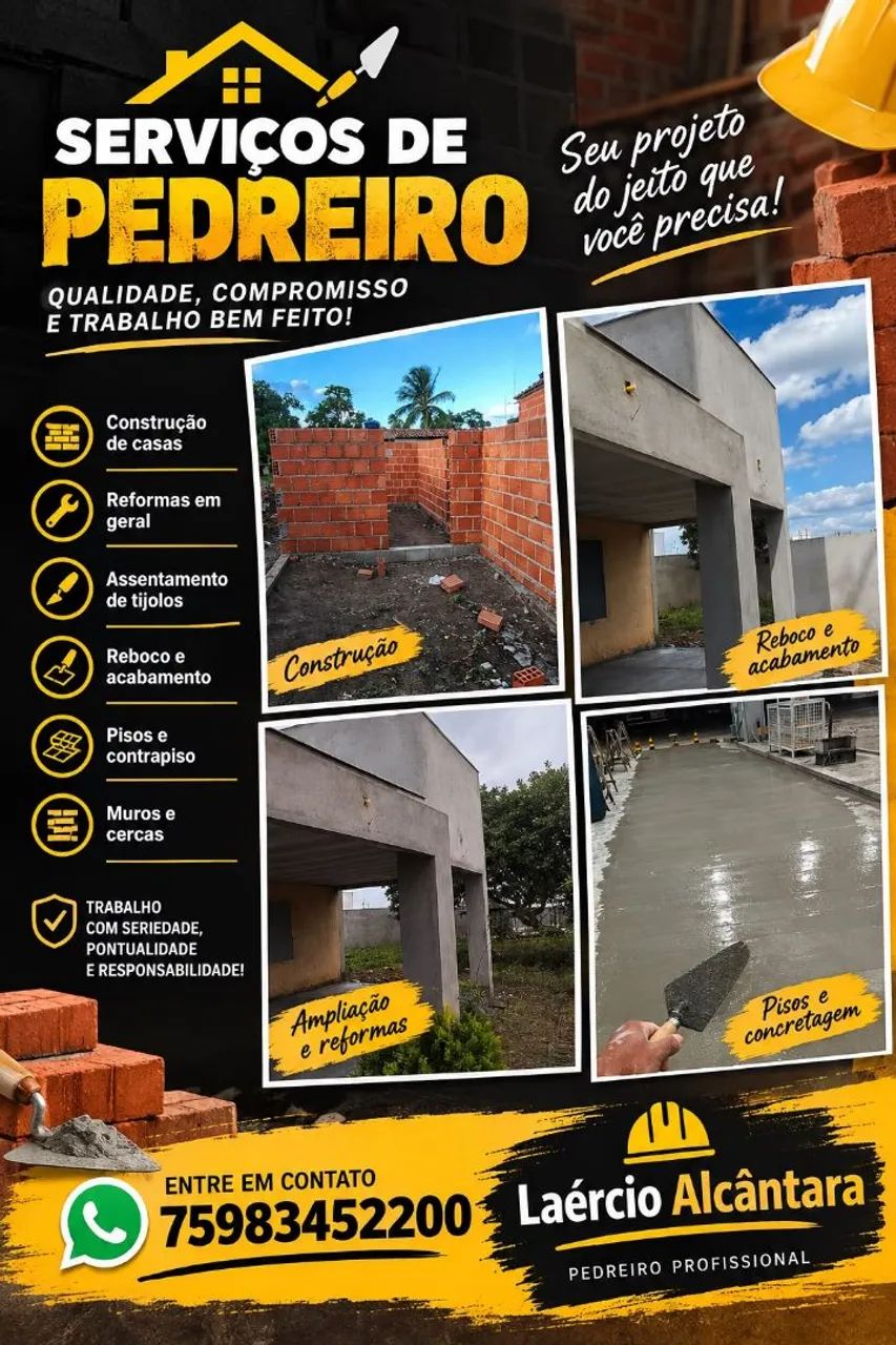 Pedreiro profissional 